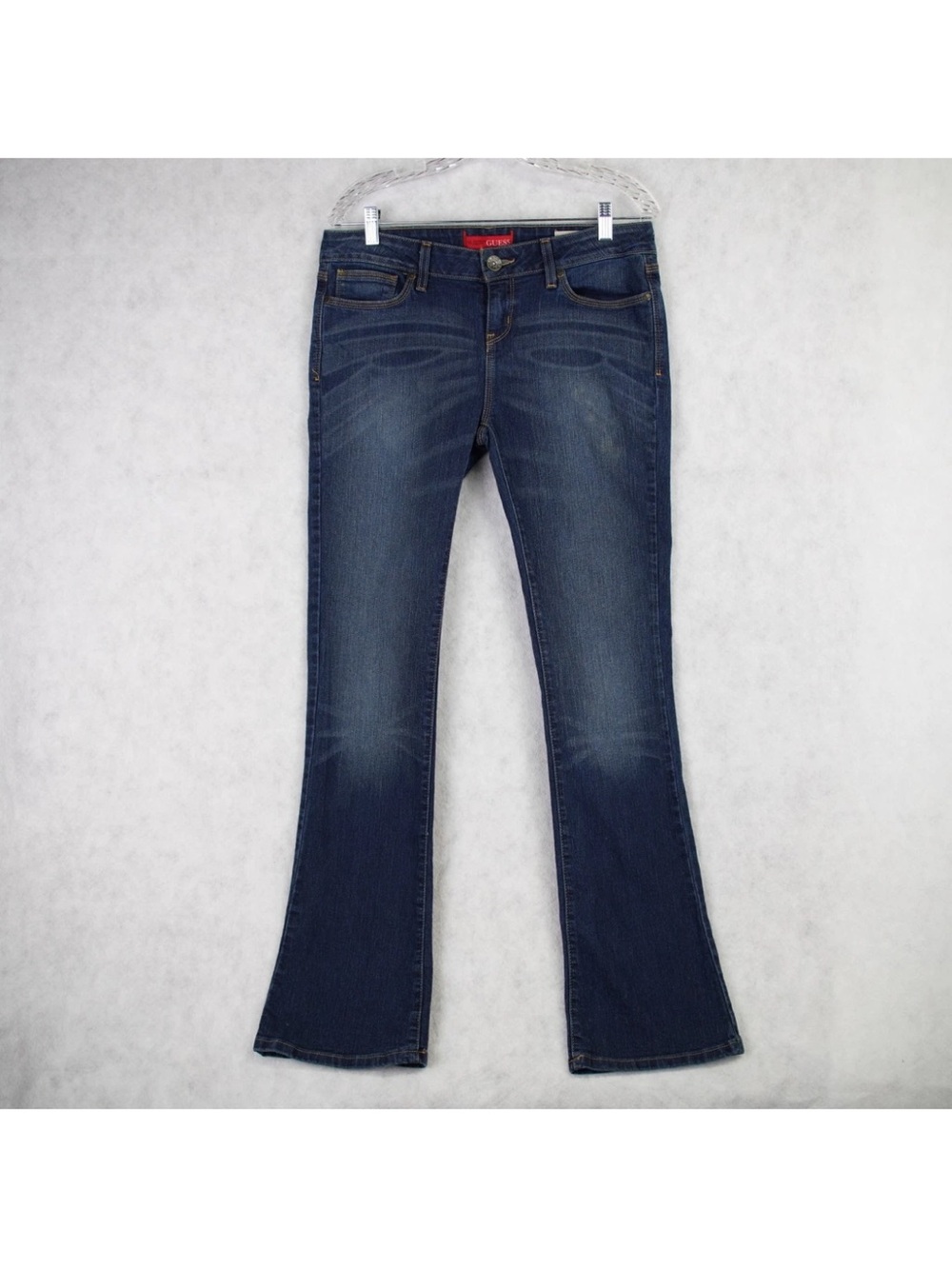 Guess Adrianna Fit Low Rise Skinny Boot Jeans Women’s Size 30x32 Blue Denim Y2K